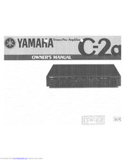 Yamaha C-2a Owner's Manual