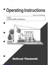 Panasonic CS-C93K Series Operating Instructions Manual