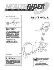HEALTH RIDER E730 User Manual
