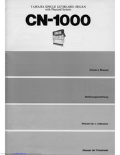 Yamaha CN-1000 Owner's Manual