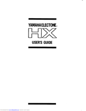 Yamaha Electone HX User Manual