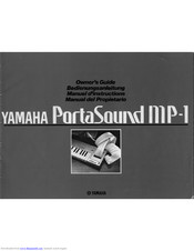 Yamaha PortaSound MP-1 Owner's Manual
