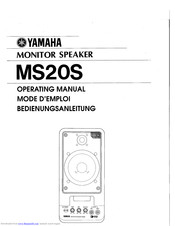 Yamaha MS20S Operating Manual