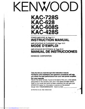 KENWOOD KAC-608S Instruction Manual