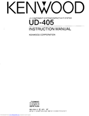 KENWOOD UD-405 Instruction Manual