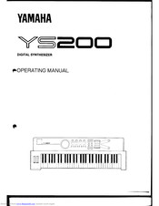 Yamaha YS200 Operating Manual