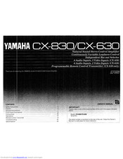 Yamaha CX-630RS Owner's Manual