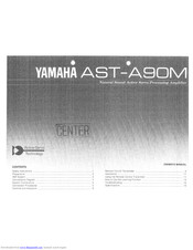 Yamaha AST-A90M Owner's Manual