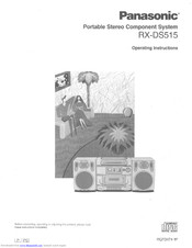 Panasonic RXDS515 - RADIO CASSETTE W/CD Operating Instructions Manual