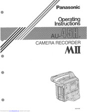 Panasonic AU-45H-p Operating Instructions Manual