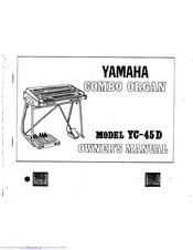 Yamaha YC-45 D Owner's Manual