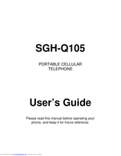 Samsung SGH-Q105 User Manual