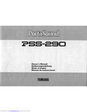 Yamaha PortaSound PSS-290 Owner's Manual
