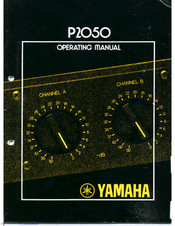 Yamaha P2050 Operating Manual