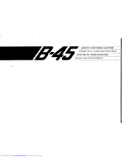 Yamaha Electone B-45 Manual