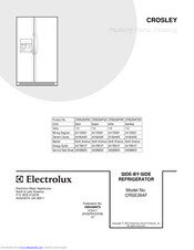Electrolux CRSE264FB0 Factory Parts Catalog