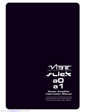 Vibe SLICK a0 Instruction Manual