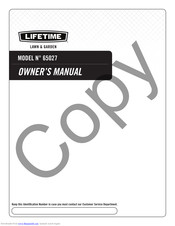 Lifetime 65027 Owner's Manual