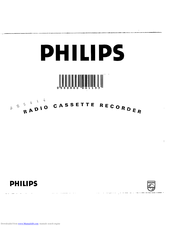 Philips Radio Cassette recorder User Manual