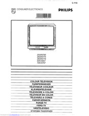 Philips 28GR5776 Operating Instructions Manual