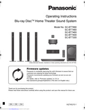 Panasonic Sc Btt480 Manuals Manualslib