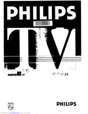 Philips 25PT825B User Manual
