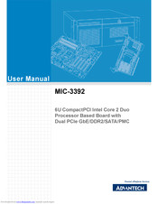 Advantech MIC-3392 User Manual