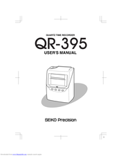 Seiko precision QR-395 Manuals | ManualsLib