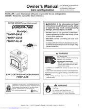Quadra-Fire 7100FP-GD-7100FP-NL-B Owner's Manual