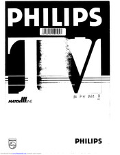 Philips Matchline 32PW962B Owner's Manual