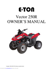 E-TON Vector 250R Owner's Manual