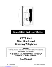 GAI-Tronics KETS 1141 Installation And User Manual
