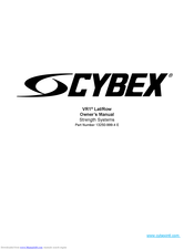 CYBEX VR1 Row Owner's Manual
