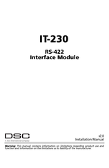 DSC IT-230 Installation Manual