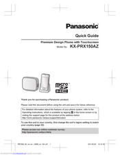 Panasonic KX-PRX150AZ Quick Manual
