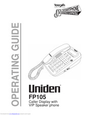 Uniden FP105 Operating Manual