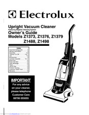 Electrolux Z1498 Owner's Manual