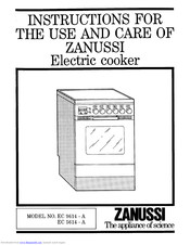 Zanussi EC 5614 - A Instructions For Use Manual