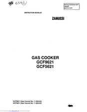 Zanussi GCF5621 Instruction Booklet
