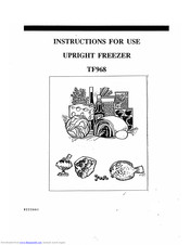 Electrolux TF968 Instructions For Use Manual