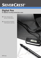 Silvercrest Digital Pen User Manual And Service Information