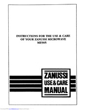 Zanussi ME905 Use And Care Instructions Manual