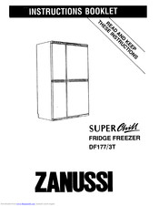 Zanussi Super Chill DF177/3T Instruction Booklet