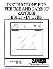 Zanussi FM5611 Instructions For Use Manual