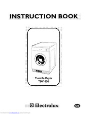Electrolux TDV 850 Instruction Book