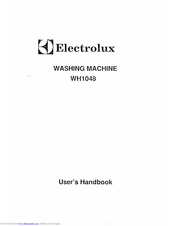 Electrolux WH1048 User Handbook Manual