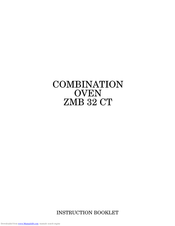 Zanussi ZMB 32 CT Instruction Booklet