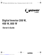 Xantrex xpower 800W Owner's Manual