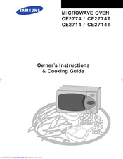 Samsung CE2714T Owner's Instructions & Cooking Manual