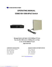 Waters Network Systems GSM2109-1009-8PoE Operating Manual